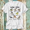 Pěkná Prsa Ocasatá Bažinná Crested Coal Bearded Sýkora Koňadra Ptáci Pozorovatel Ptáků Tričko Top Design Unisex Dámské Pánské Tričko Retro Vintage S710