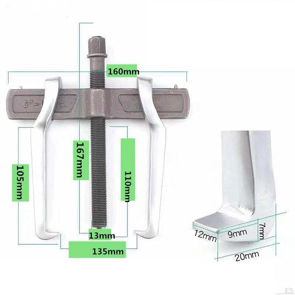 2 Jaw Gear Puller Separate Lifting Device Bearing Remover Automobile Repairing Accessory T