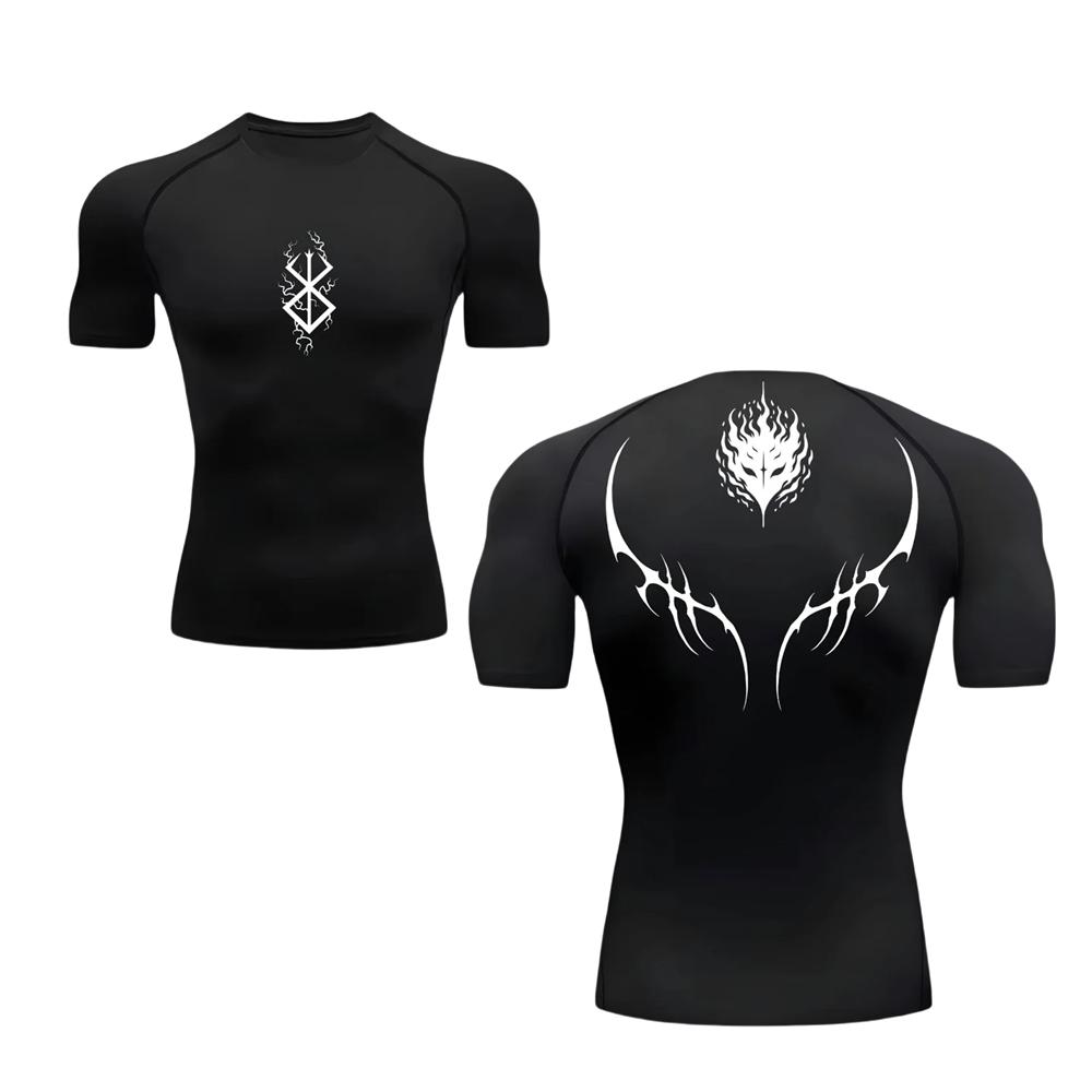 

Short Sleeve Compression for Men Summer Athletic Casual High Elasticity Quick Dry T-shirts Moisture-Wicking Gym Workout Running Tees Tops Fit XXXL