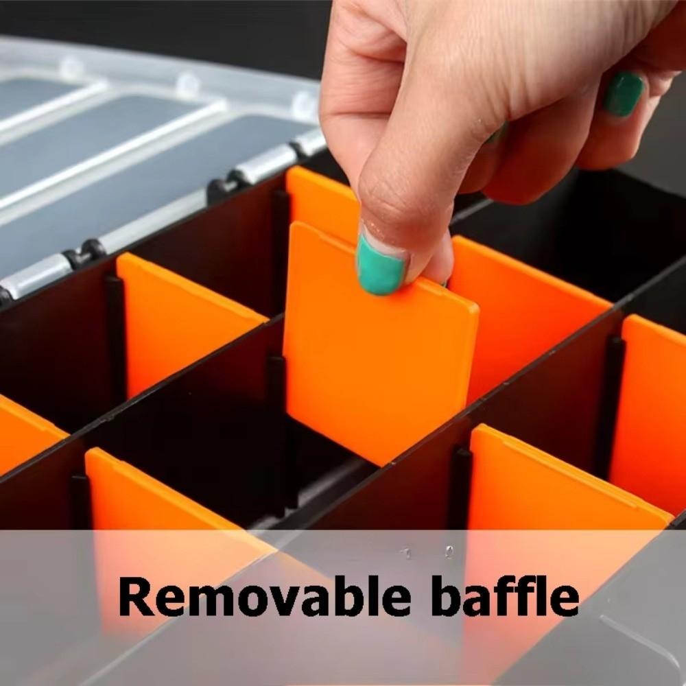 Kunststoff Schrauben Aufbewahrungsbox 15 Fächer Hardwareteile Aufbewahrungskoffer Werkzeugkasten Organizer Schraubendreher