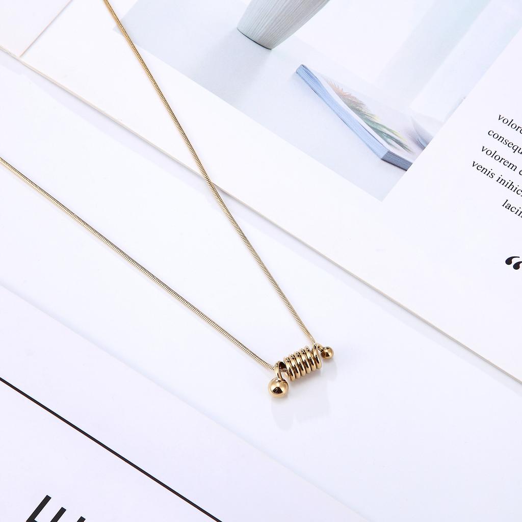 Coil Spring Necklace Women's Hip Hop Necklace Ins Fashion Accessories