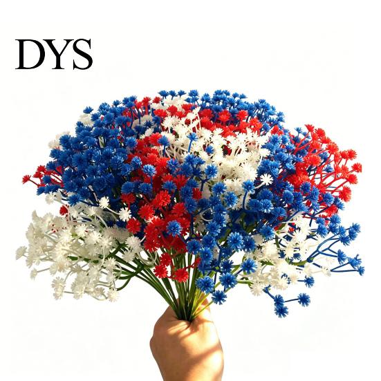 Centerpiece Filler for Events 10Pcs Artificial Baby Breath Flowers, Gypsophila Fake Floral Bouquet, Bendable Stems Reusable Wedding Bouquet
