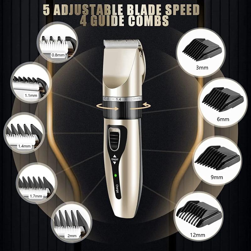 Pet Hair Cutting Machine Pets Dog Haircut Machine Puppy Kitten Cat Dog Accessories Rechargeable Hair Remover Cats Dogs Grooming