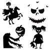 Halloween Decoration Room Door Stickers Window Decor Skeleton Hand Pumpkin DIY Devil Witch Hat Glass Window Stickers Ghost