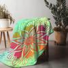 Vibrant Mandala Colorful Throw Blanket Soft Fleece Blanket Decorative Bed Blanket Sofa Cover Gift