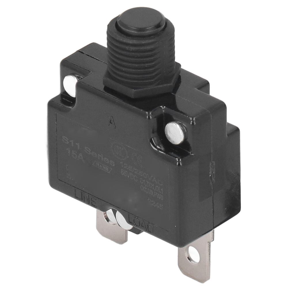 10 Stück Automatisches Rücksetzrelais Sicherung 15A Thermoschalter Leitungsschutzschalter Überlastschutz Wasserdicht