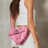 Moschino Inflatable Effect Heart Motorcycle Design Synthetic Leather Heart Bag Shoulder Crossbody Handbag Women Bags Pink AEF2312A730382061206