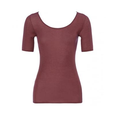 Triumph Thin and Lightweight Innerwear 5170 Sleeve Top 00AV Size L 3/4 (Smoky Russet)