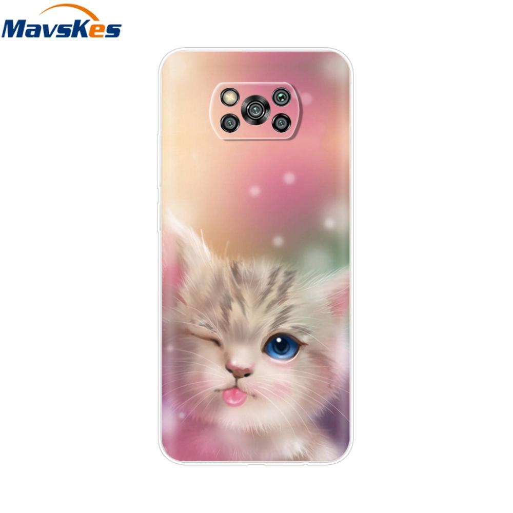 Pour Xiaomi POCO X3 Coque Pour Poco X3 Pro NFC Silicone Souple Arrière Pour Poco X3 POCOX3 X 3 NFC 6.67'' Fundas Coques Coque Pare-chocs