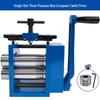 European Style Hand-Crank Metal Press for Tablets, Jewelry, and Wire: Round/Square Shaping & Drawing