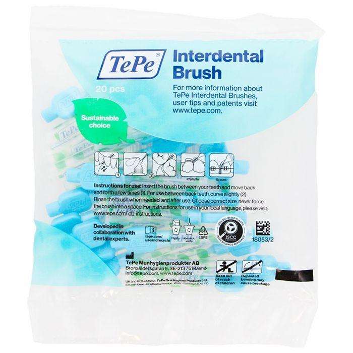 Tepe brossette interdentaire eco-responsable iso 3 / 0,6mm 20 brossettes
