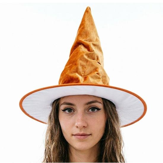 Velvet Pleated Witch Hats Multi Color Options For Halloween Party Cosplay Stage Performance Costume Dress Up Accessories