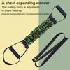 Adjustable Resistance Band with Detachable 3-Tube Chest Expander Shoulder Stretcher Men Strength Training Fitness Full Body Stretching Band