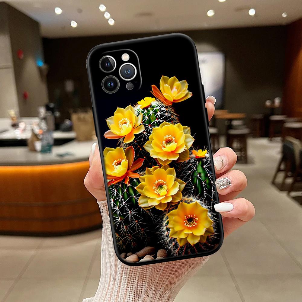 RA33 Watercolour Cacti Succulent Shell Phone Case for Xiaomi Poco C40 C50 C51 C55 C65 C71 C75 F3 F5 F6 F7 M2 M3 Pro Ultra