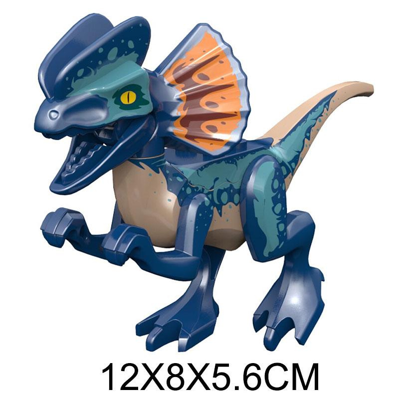 Dinossauros Mundo Jurássico Giroesfera Velociraptor Raptor Blue Charlie Echo Owen Claire Modelo Blocos Figura Brinquedos Para Crianças