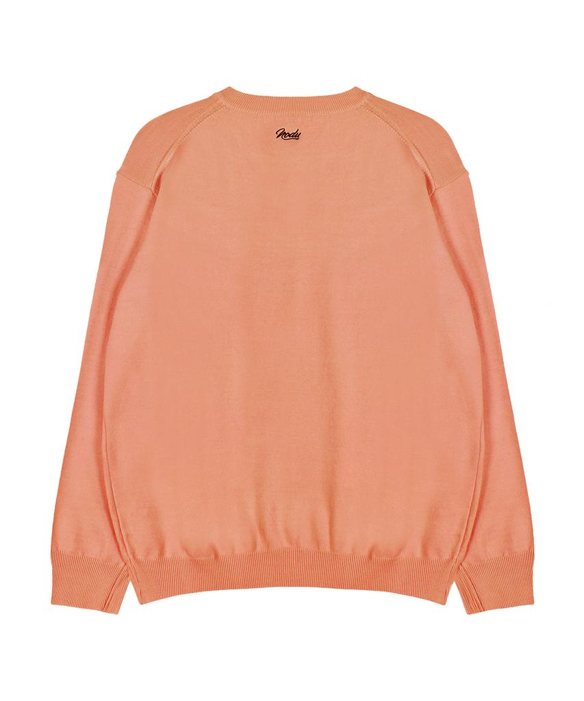 NODU Signature Flower Soft Knit [Orange]