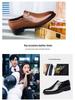 Genuine Dragonfly Men's Comfortable Leather Wedding Shoes, Soft Cowhide, Lightweight, Height-Enhancing, Casual Style.