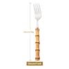 Wood Bamboo Root Handle Cutlery Stainless Steel Dinnerware Kitchenware Food Serving Spoon Salad Fork Spoon Tea Spoon Tableware