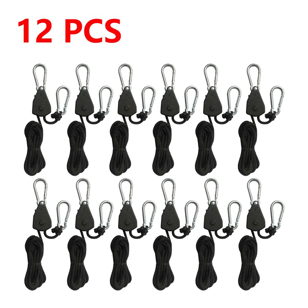 20-2PCS Hanger Pulley Ratchets Kayak Rope Rope Pulley 1/8 Lift Pulley Lock Tie Down Strap 1.6M Sky Curtain Tent for Camping
