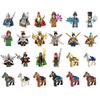 Five Tiger Generals Minifigure Set: Guan Yu, Zhang Fei, Lu Bu, Cao Cao – Assemble Building Toys for Kids
