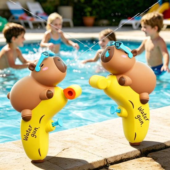 Cartoon Water Squirter for Kids Banana Capybara Water Shooter for Pool Beach Outdoor Play Fun Summer Bath Gift for Toddlers Children