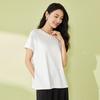 Tatou Women's New Chinese Style Solid Short Sleeve T-Shirt