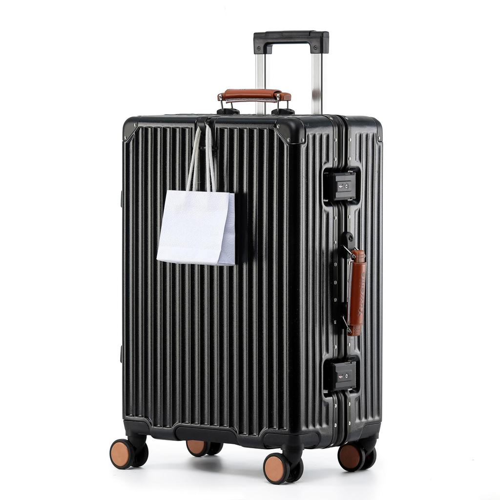 New Carry Lightweight Aluminum Carry Double TSA Stylish School Overseas Business S 40L [Yuweijie] Sensation! Modern! Suitcase, Case, Carry-on, Large,