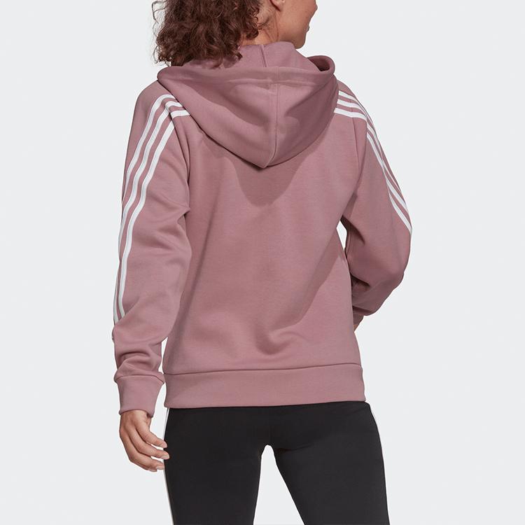 Adidas Essential 3-Stripes Full Zip Hoodie Women Jackets Purple HE1659