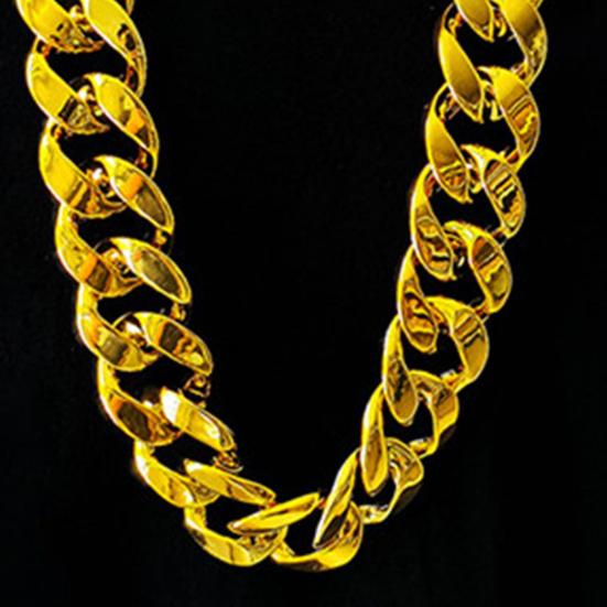 Colar masculino grande corrente hip hop resina exagerada geométrica gargantilha colar para coquetel