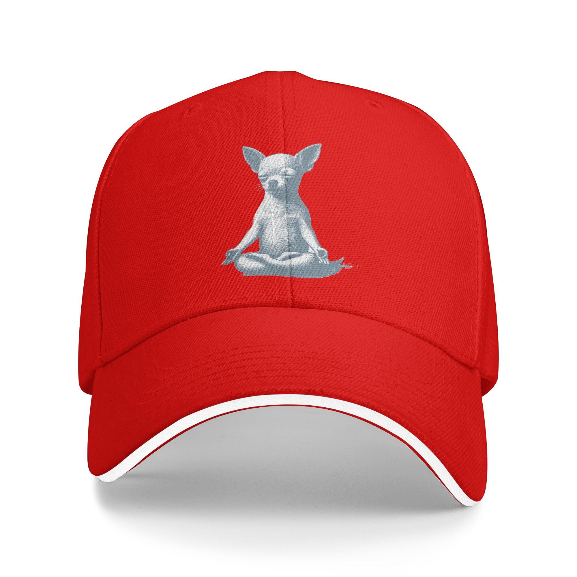 

Summer Casual Baseball Cap Chihuahua Yoga Meditation Outdoor Sports Trucker Hat For Female Male Adjustable Trendy Snapback Cap One Size
