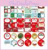 Xh055 Christmas Diy Santa Snowman Puzzles Colorful Stickers For Kids Crafting Fun