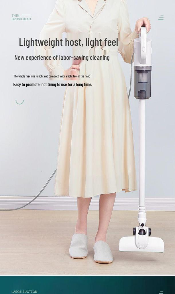 Corded Handheld Vacuum Cleaner: Lightweight, Powerful Suction, Mopping, Multi-Functional, Bed Mite Removal
