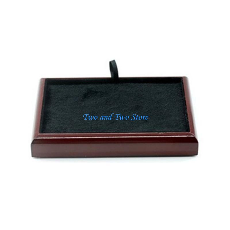 HX6F Jewelry Storage Tray Showcase Display for Earring Watch Bracelet