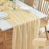 Vintage Gauze Tablecloth Seersucker Wedding Decoration Long Table Runners  Home