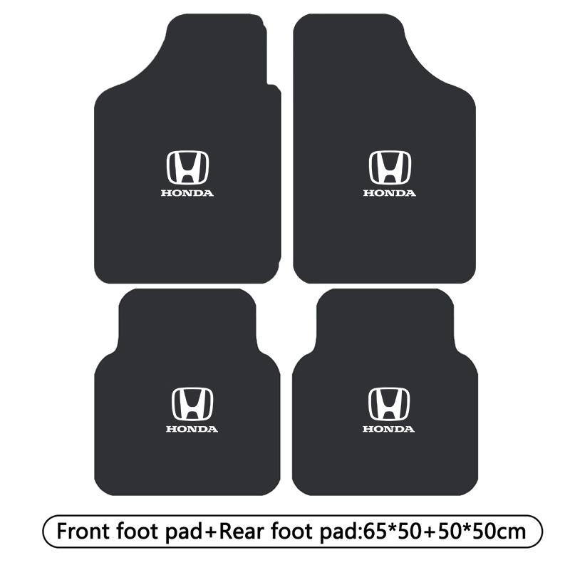 Leather Car Floor Mats Waterproof Dust-Proof Auto Foot Pad For Honda Civic Accord Fit Jazz Pilot CRV Odyssey Passport City Vezel