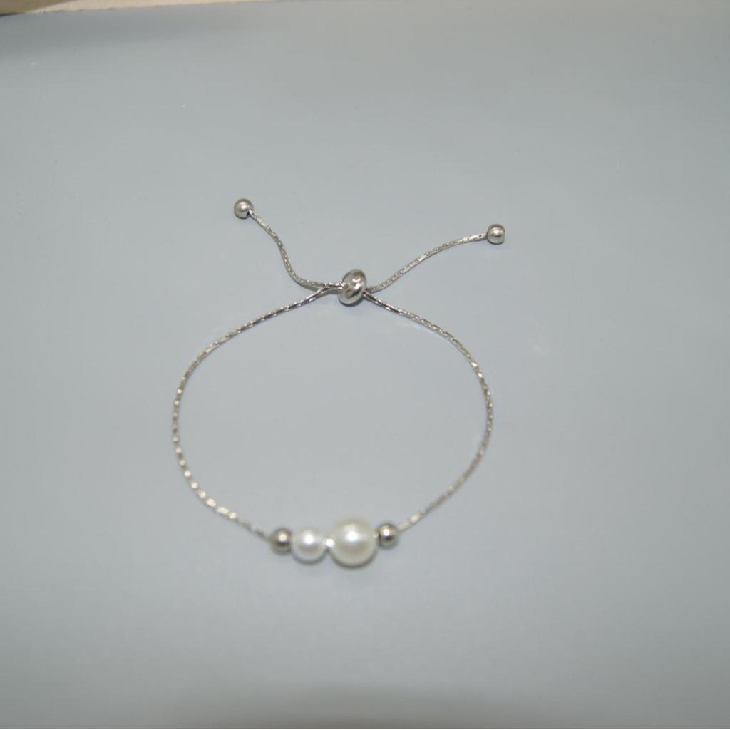Fashion niche design fashionable and and versatile for women high-end bracelet simple adjustable bracelet 1PC jewelry imitation pearl best friend