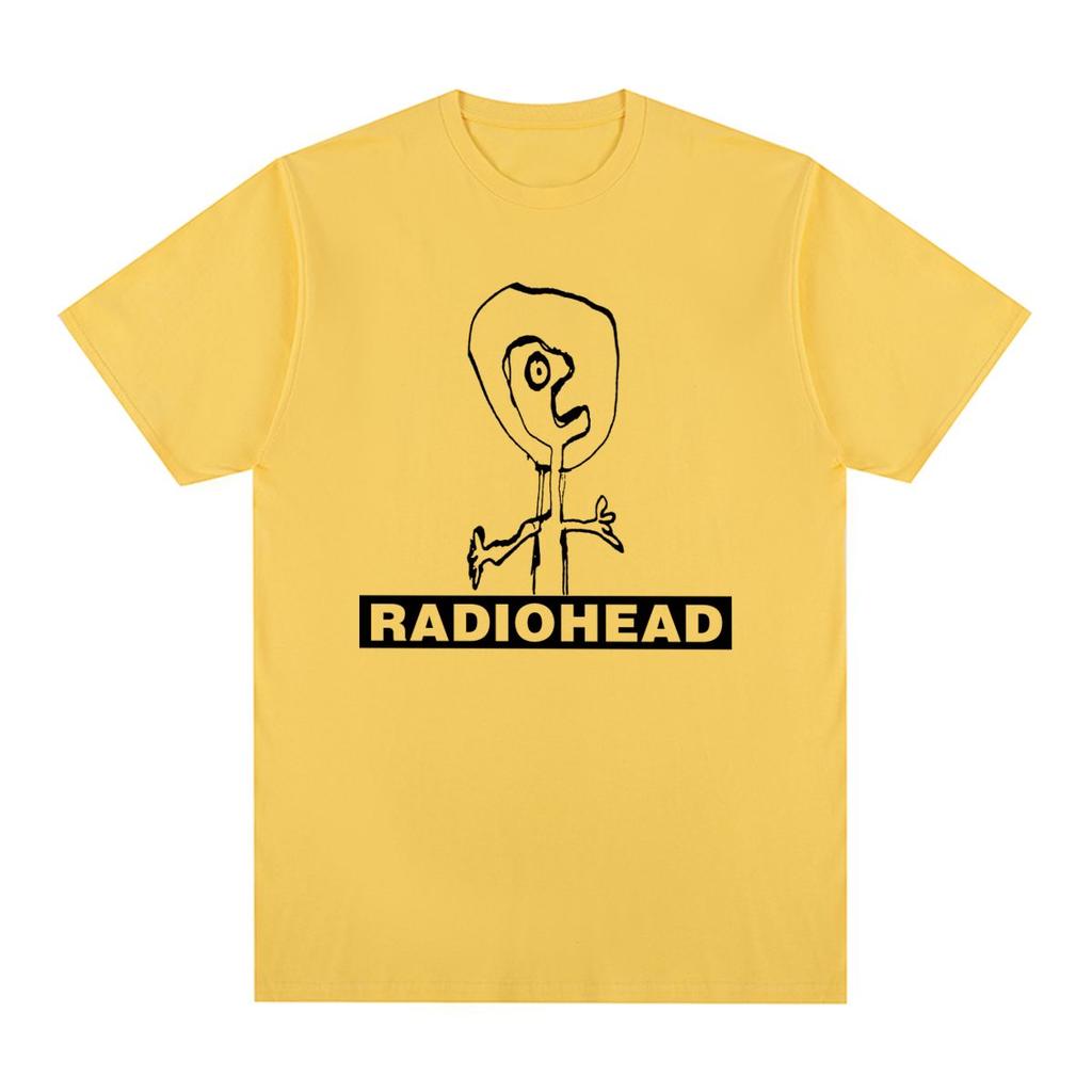Radiohead Vintage T-shirt Classic North America Tour Rock Boy Camisetas Hombre Hip Hop Men T shirt New Tee Tshirt Womens Tops