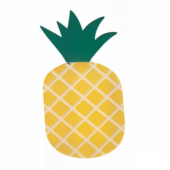 

Cartoon Fruit Coaster Heat-Resistant Non-Slip PVC Drink Mat Multipurpose Table Mats Cute Pineapple Avocado Design Mat for Cups Mugs Kitchen Desk Pineapple