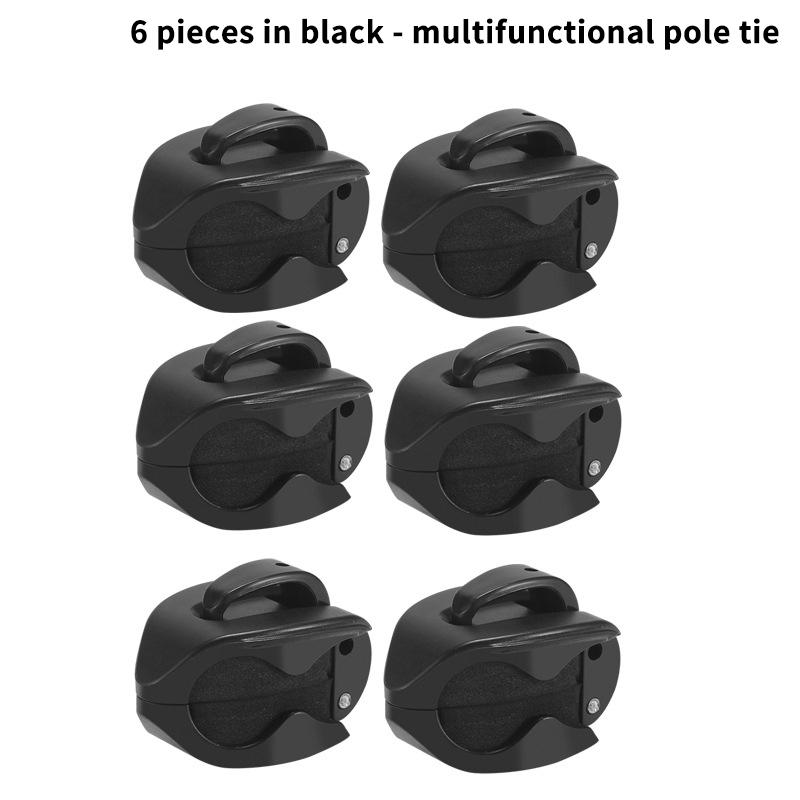 Neu 2-8 Stück Tragbarer Angelrutenhalter Angelruten-Fixierer Wandmontierte Angelruten-Gurte Klemme Multifunktionale Rutenhalter-Werkzeuge