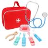 Children'S Wooden Doctor Toys Simulation Playing House Injections Dentist Role Playing Toys Puzzle Games