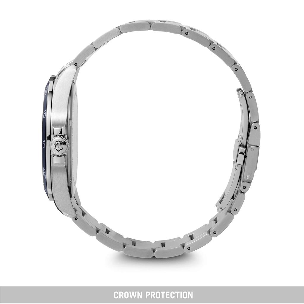 VICTORINOX Klocka FIELDFORCE CHRONO Boett i rostfritt stål Blå urtavla Armband i rostfritt stål Gåva 241857 (316L) [