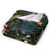 Traumhafte Waldpilzdecke Qualität Warm Bettwäsche Überwürfe Winter Flugzeugreise Sofa Bett Street Trend Tagesdecke