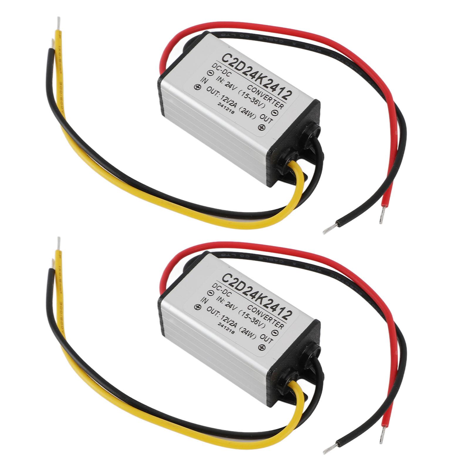 2PCS DC 24V to 12V 2A