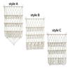 Stuffed Animals Storage Hammock with Tassels Macrame Organizing Plush Toy Organizer Handwoven for Home Decor Nursery Playroom