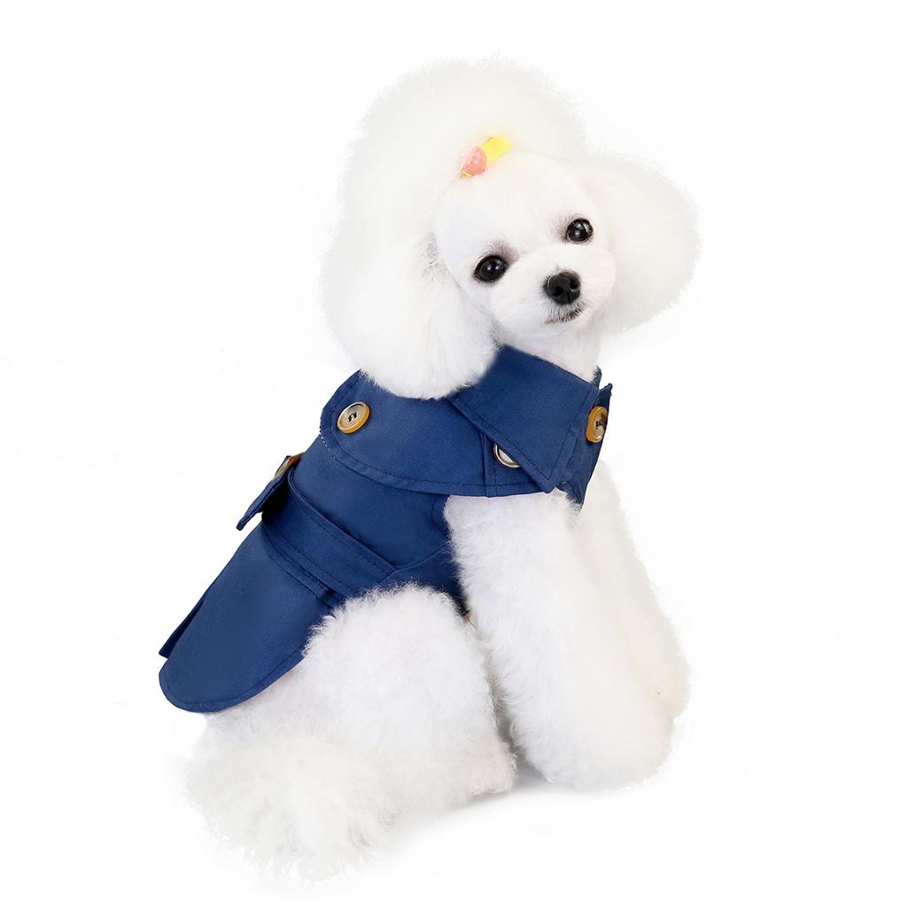 Hundemantel Trench Pet Jacke Herbst Winter Hundekleidung für kleine Hunde Yorkie Gürtel Dekor Welpe Katze Kostüm Pudel Chihuahua Outfits