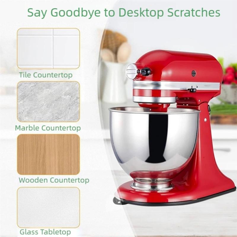 Multifunctional Kitchen Devices Gliding Mats Gliding Pad Appliance Sliders Silicone Texture for Easy Appliance Moving