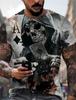 2023 New Men's Gender-Neutral T-Shirt 3D Printed Lion Round Neck Casual Short Sleeve Top Street Wea Men'st-Shirtoversizedt-Shirt