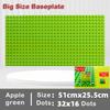 11 Colors 51*25.5cm Large Particle Size Building Blocks Baseplate Bricks Base Plate DIY Educational Toys for Children Brick Wall