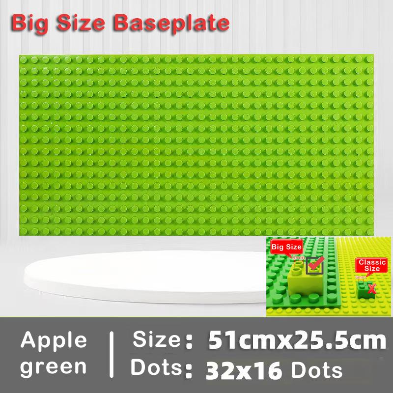 11 Colors 51*25.5cm Large Particle Size Building Blocks Baseplate Bricks Base Plate DIY Educational Toys for Children Brick Wall