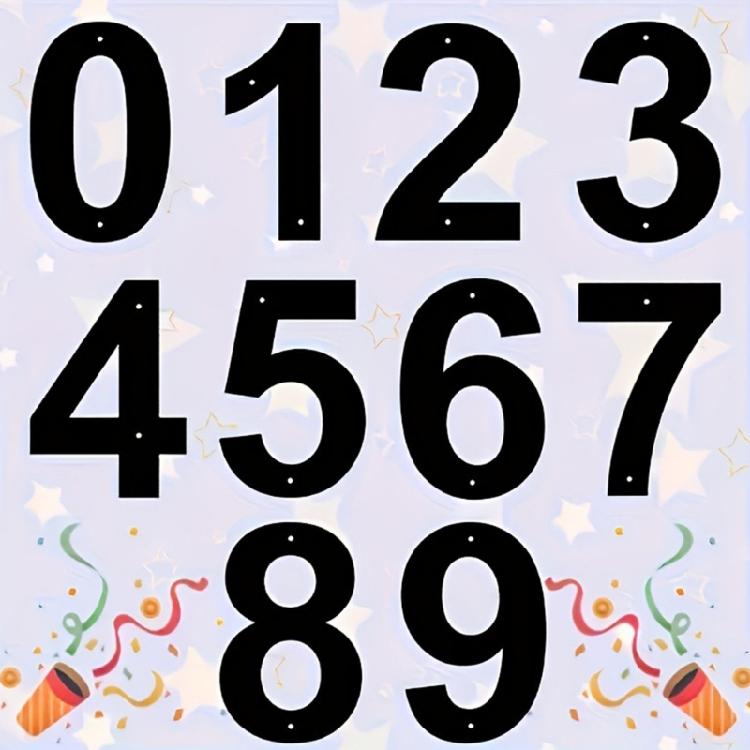 Black Floating Houses Number,Modern Houses Number for Outside,Home Address Number for Outdoor Garage Gate Street Wall